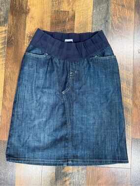 Gap Maternity Under Belly Jean Skirt